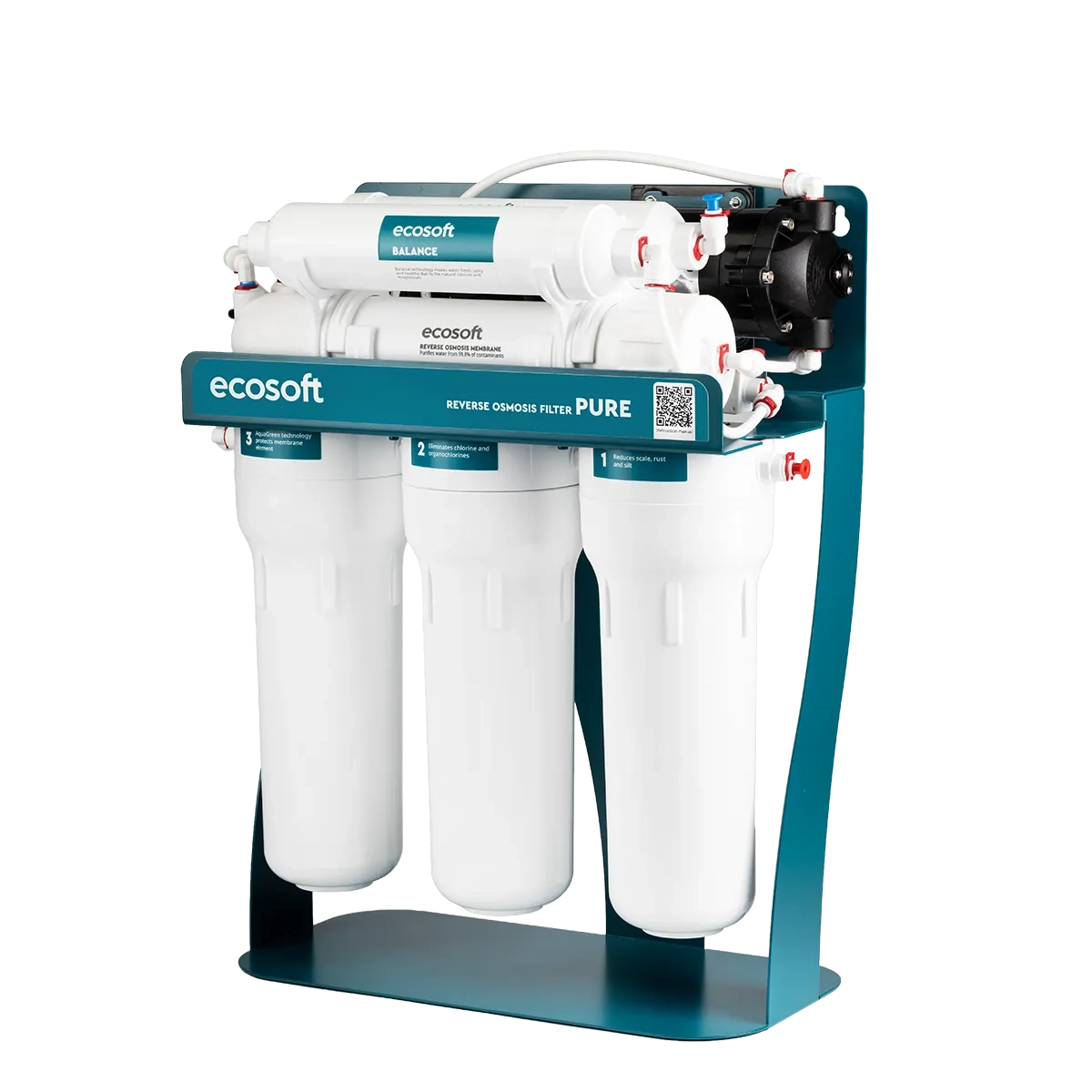 Фільтр зворотного осмосу Ecosoft PURE BALANCE з помпою на станині (MO675MBALPSECO) - Зображення 3