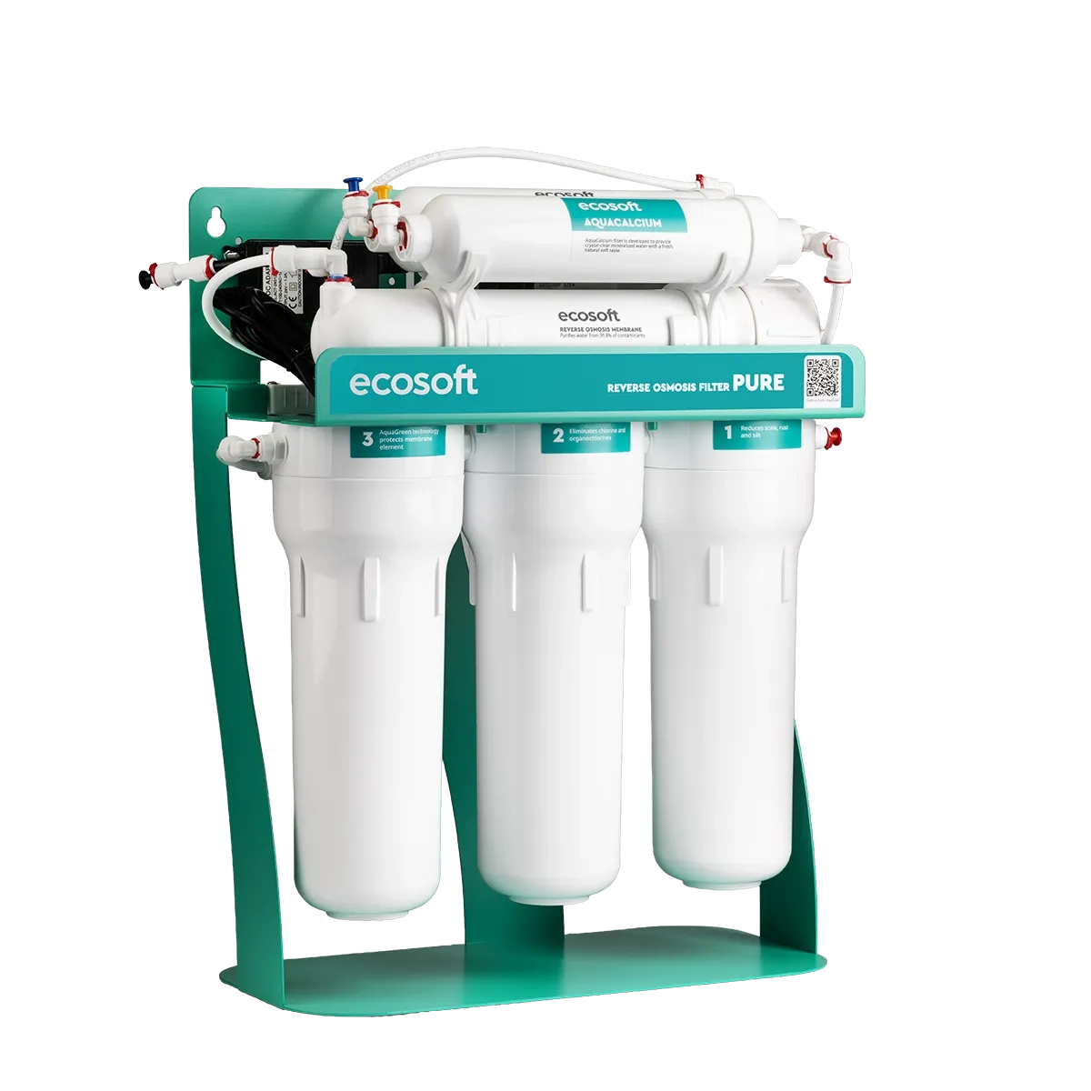 Фільтр зворотного осмосу Ecosoft PURE AquaCalcium Mint з помпою на станині (MO675PSMACECO) - Зображення 3