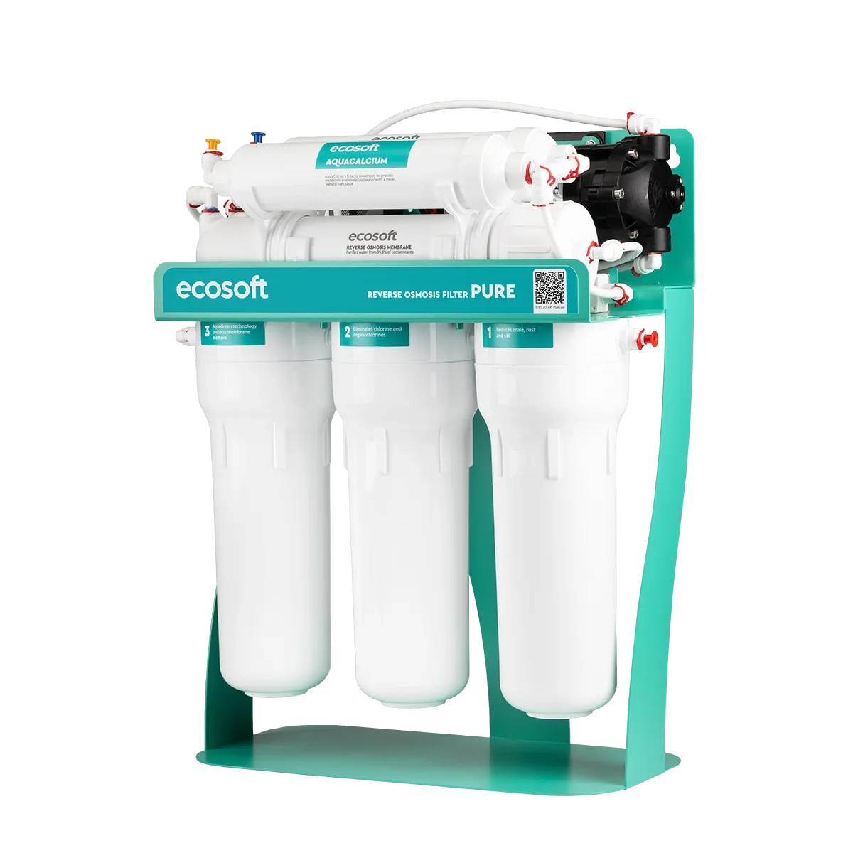 Фільтр зворотного осмосу Ecosoft PURE AquaCalcium Mint з помпою на станині (MO675PSMACECO) - Зображення 2