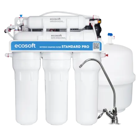 Фільтр зворотного осмосу Ecosoft Standard PRO з мінералізацією та помпою (MO550MPECOSTD)