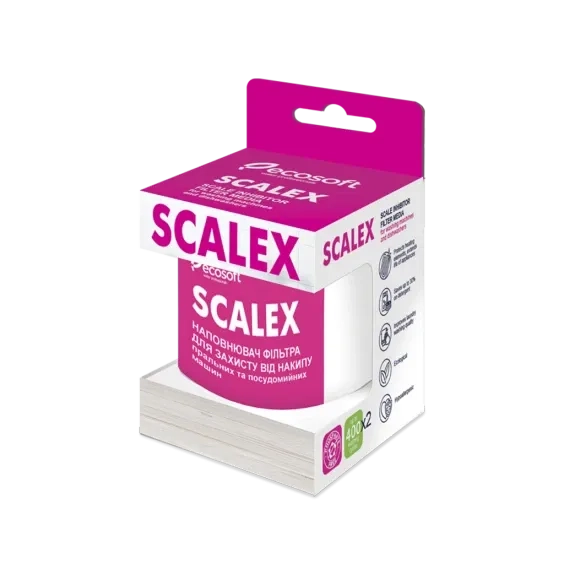 Наповнювач для фільтрів від накипу Ecosoft SCALEX 200 мл для пральних та посудомийних машин (PSE200ECO)