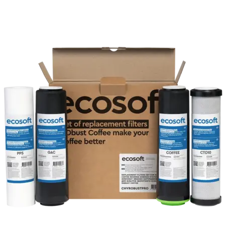 Комплект картриджів 1-2-3-4 Ecosoft для фільтра RObust COFFEE (CHVROBUSTCOFFEE)